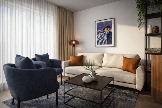 Apartamenty na wynajem – projekt wnętrza TADAAM Projekt, zdjęcie 2