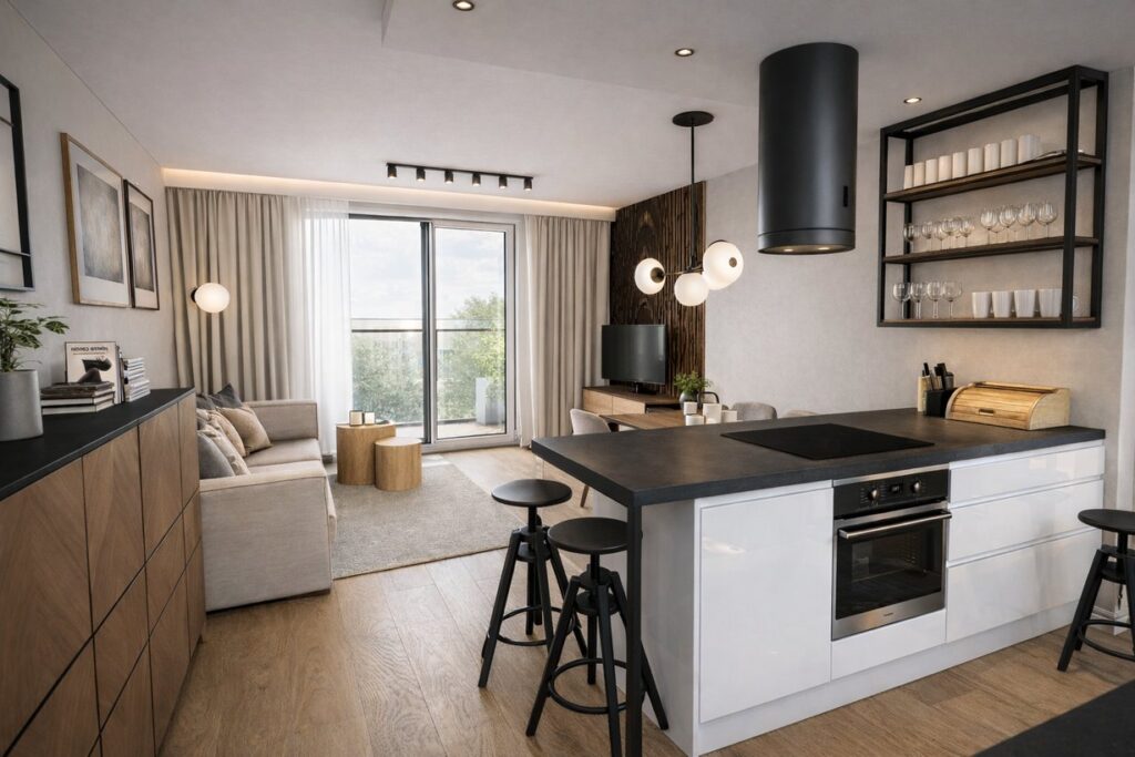 Mieszkanie 62 m² – projekt wnętrza TADAAM Projekt, zdjęcie 1