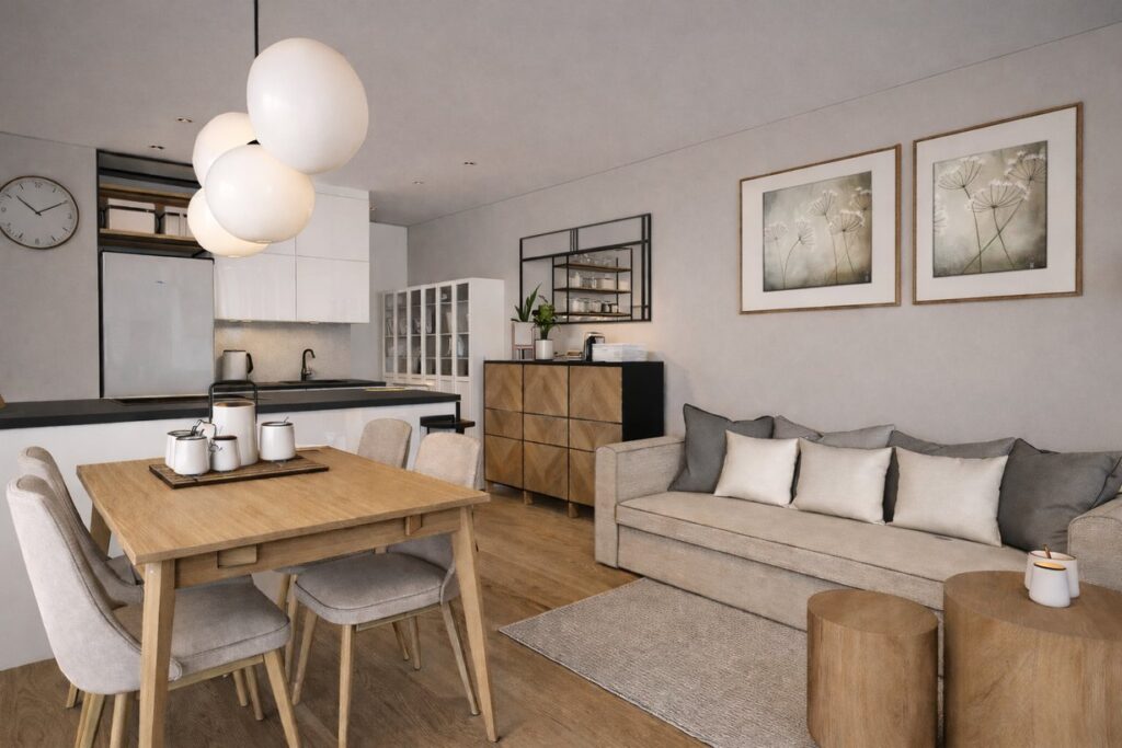 Mieszkanie 62 m² – projekt wnętrza TADAAM Projekt, zdjęcie 2