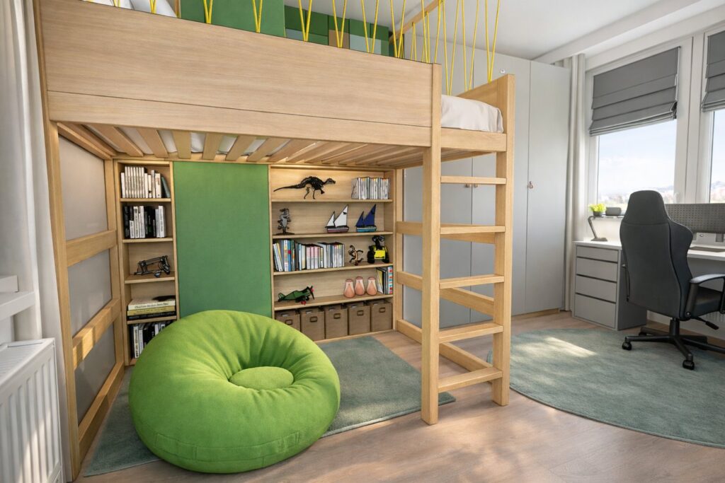 Pokój dla chłopca 10 m² – projekt wnętrza TADAAM Projekt, zdjęcie 1